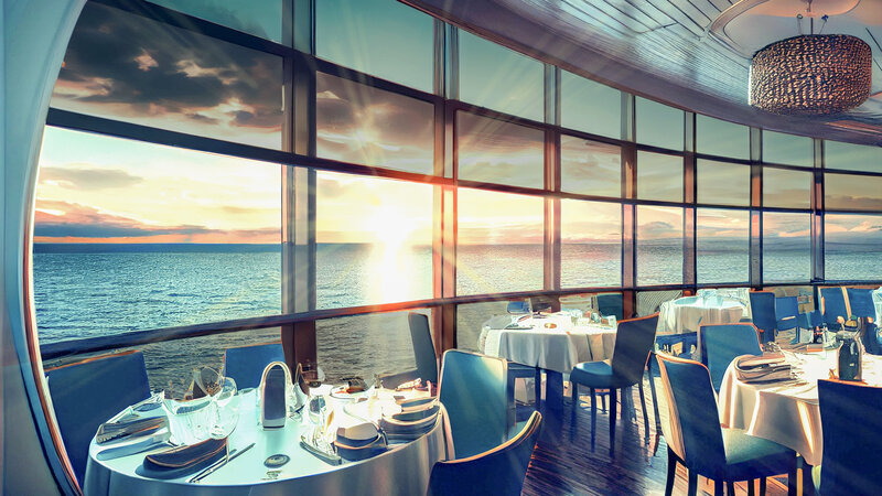 Glasschiebefenster in Schiffsrestaurant plus Antriebe von Becker