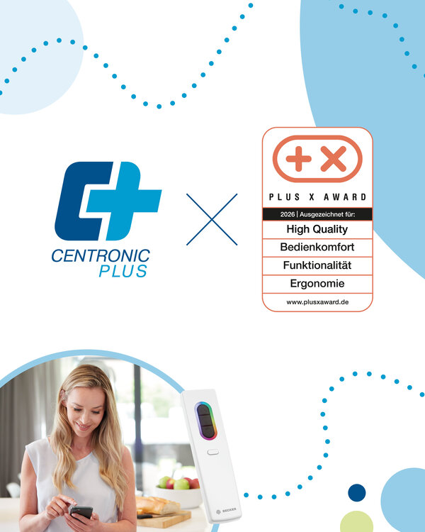 [Translate to Frankreich:] PLUS X AWARD für das Becker Funksystem CentronicPLUS