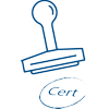 Icon mit Stempel